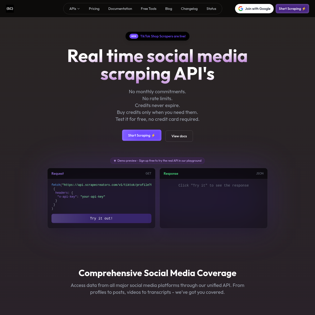 Scrape Creators screenshot