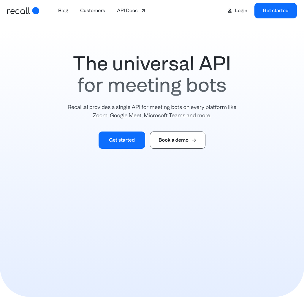 Recall.ai screenshot