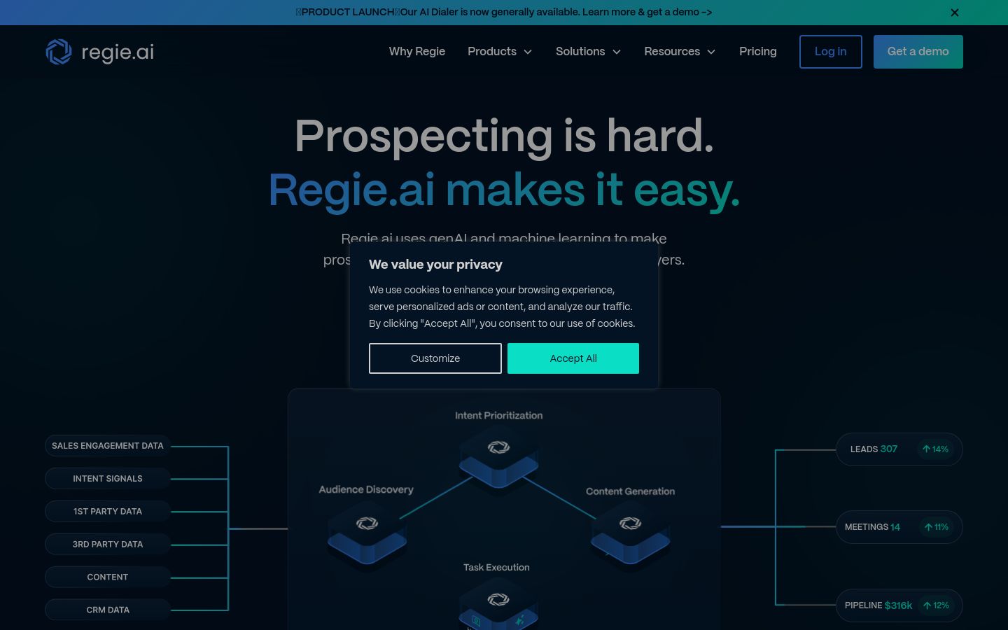 Regie.ai screenshot