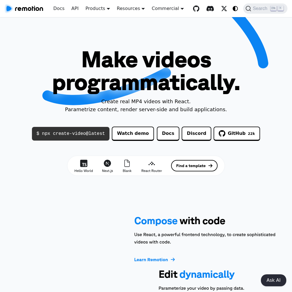 Remotion screenshot