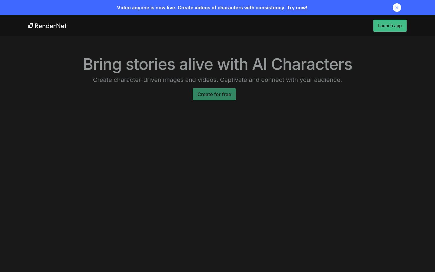 RenderNet AI screenshot