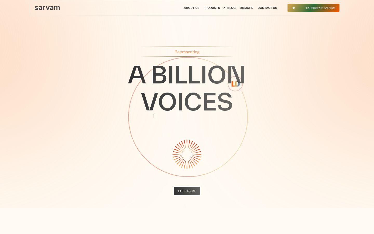 Sarvam AI screenshot