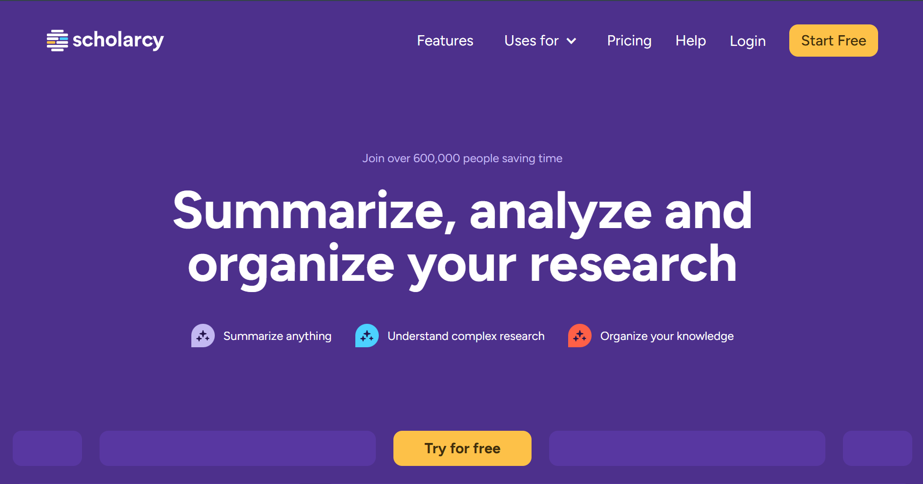Scholarcy screenshot