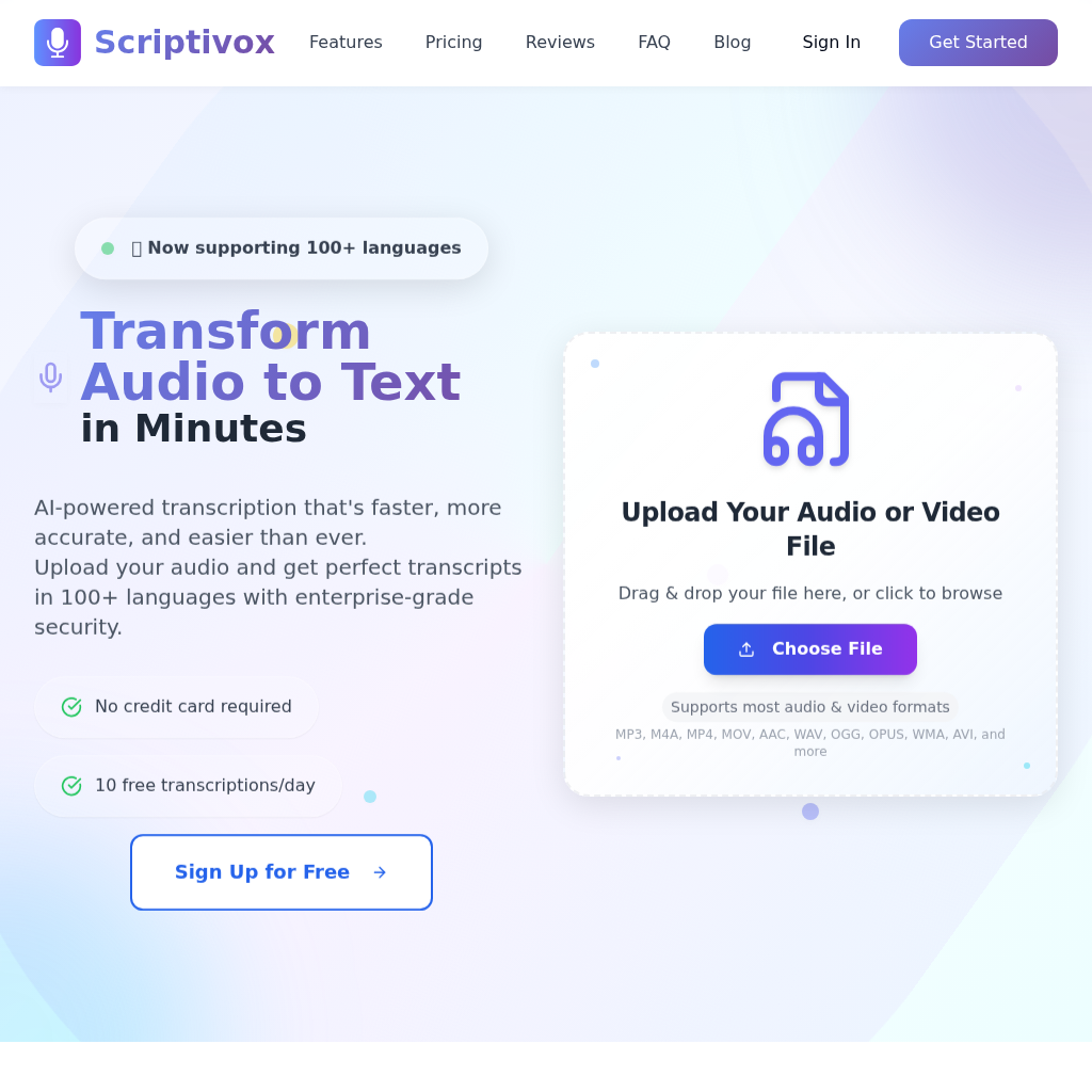 Scriptivox screenshot