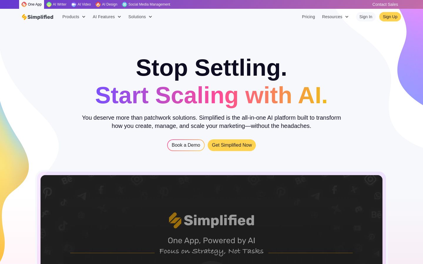 Simplified screenshot