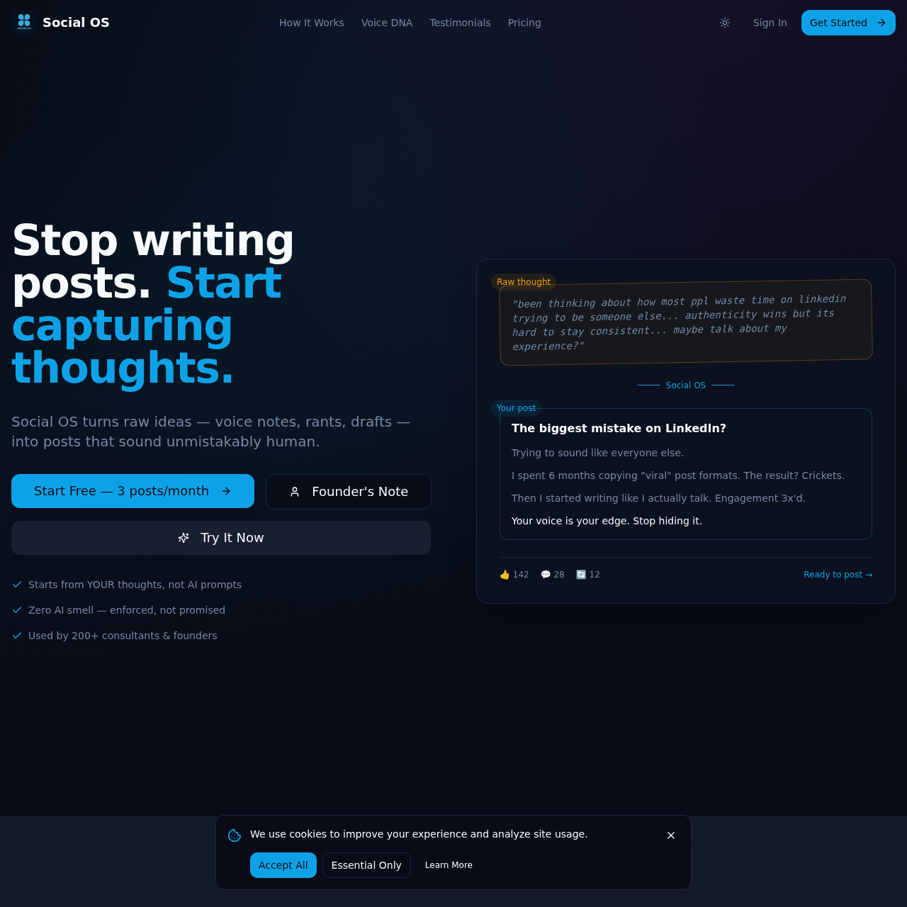 Social OS screenshot
