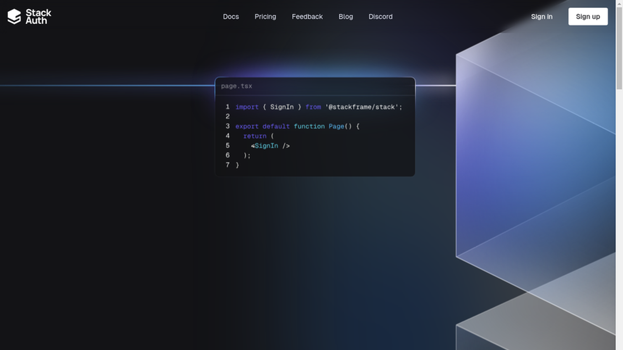 Stack Auth screenshot