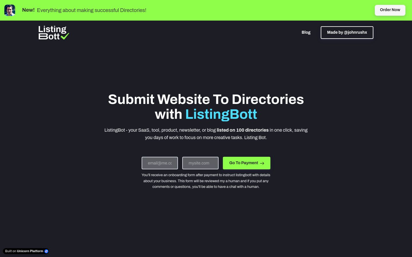 ListingBott screenshot