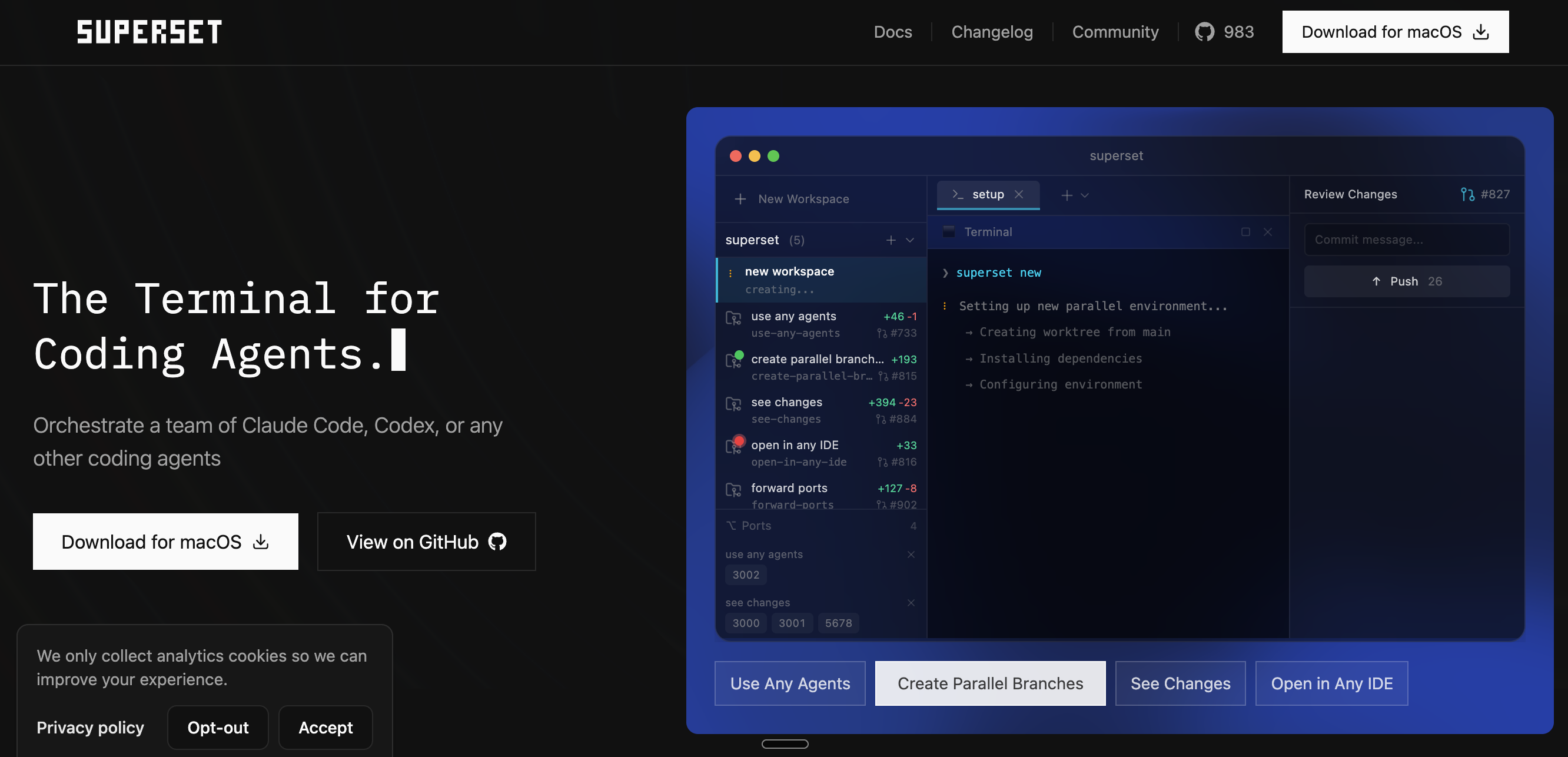 Superset screenshot