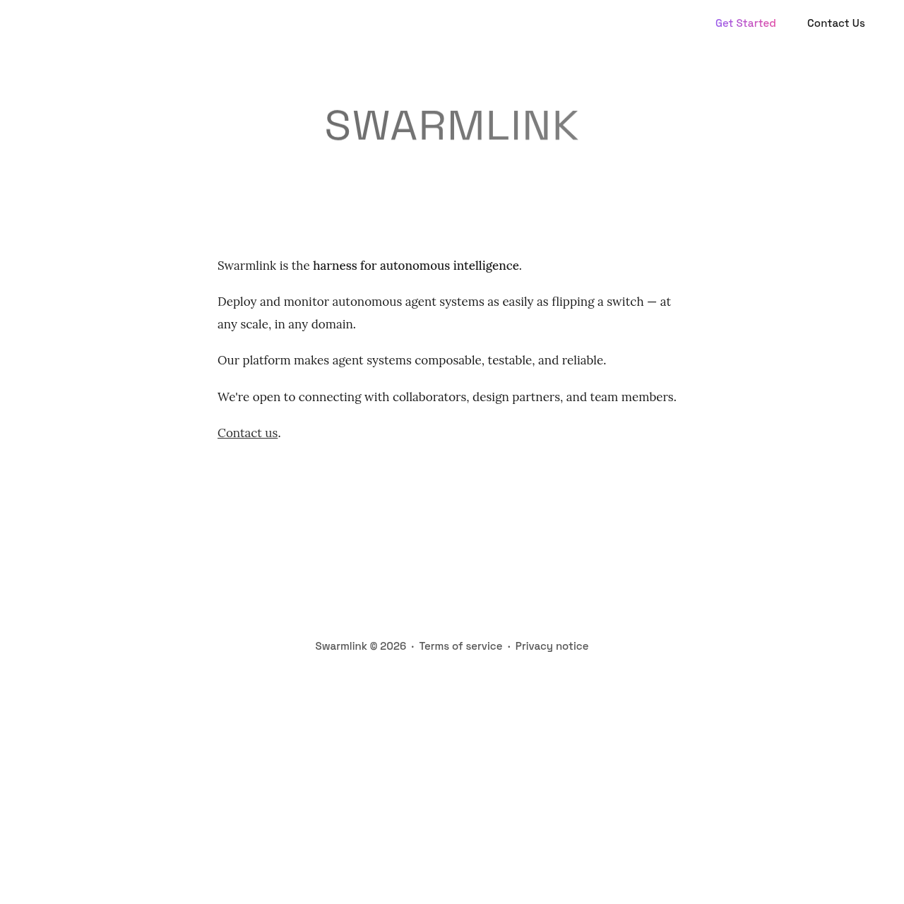 Swarmlink screenshot