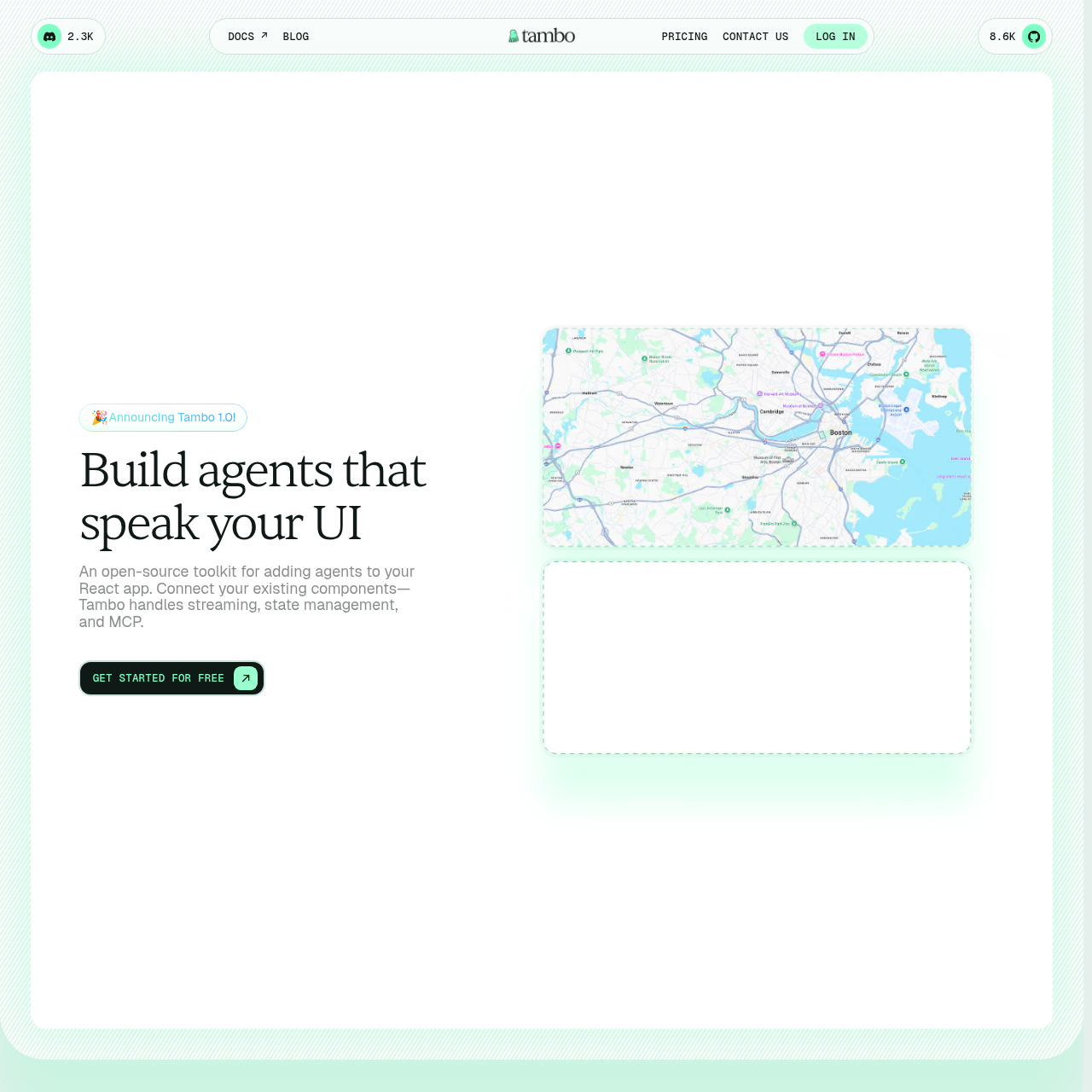 Tambo screenshot