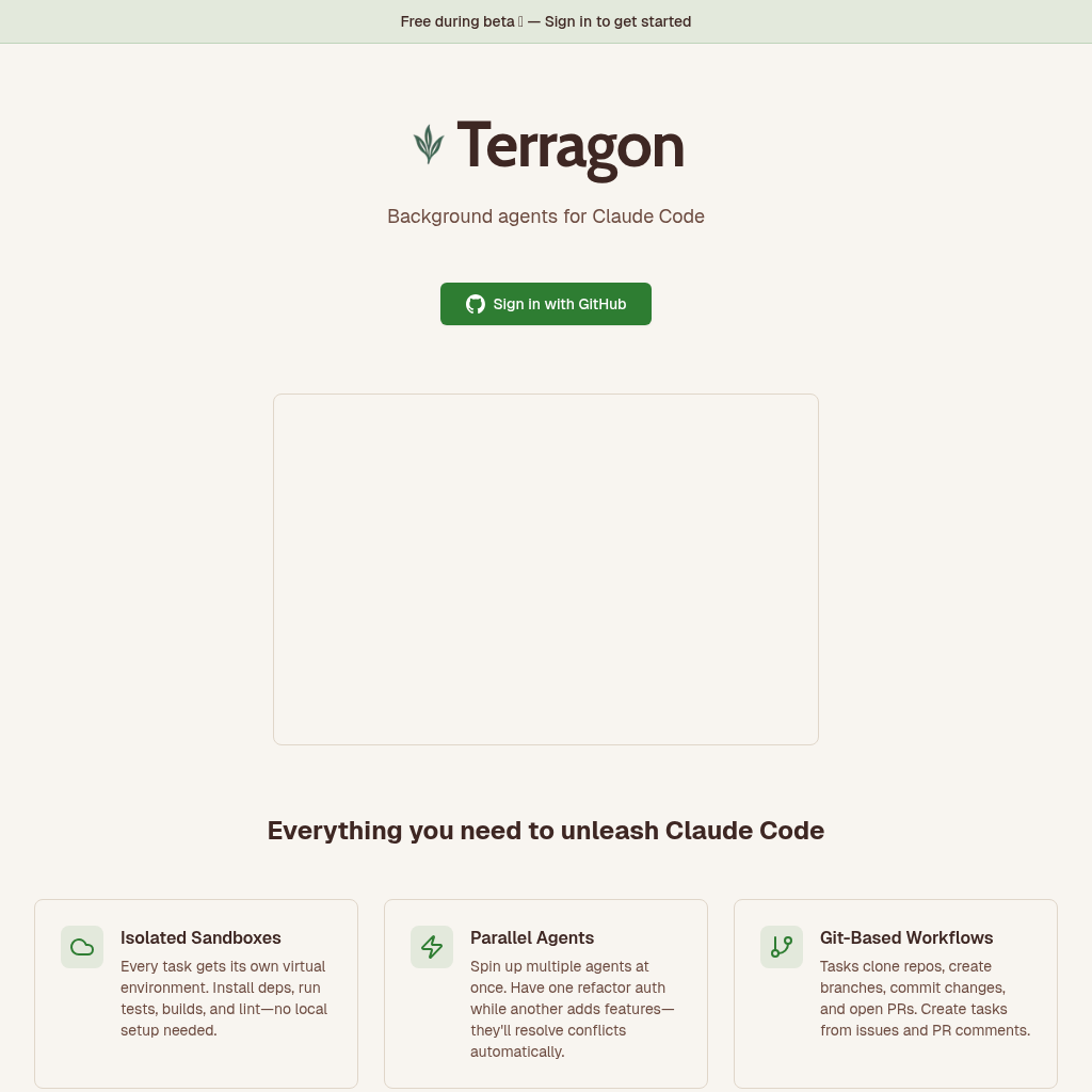 Terragon screenshot