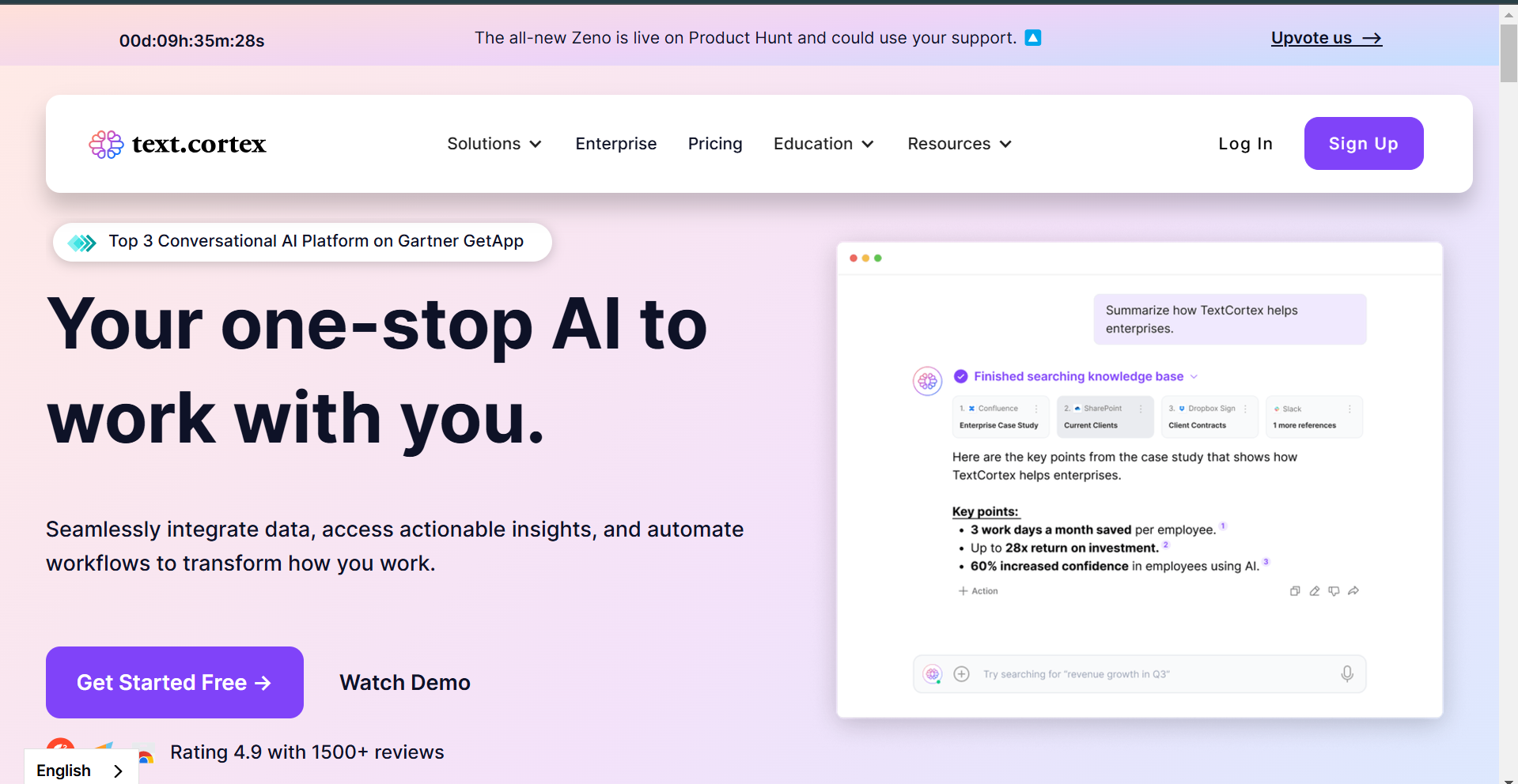 TextCortex screenshot