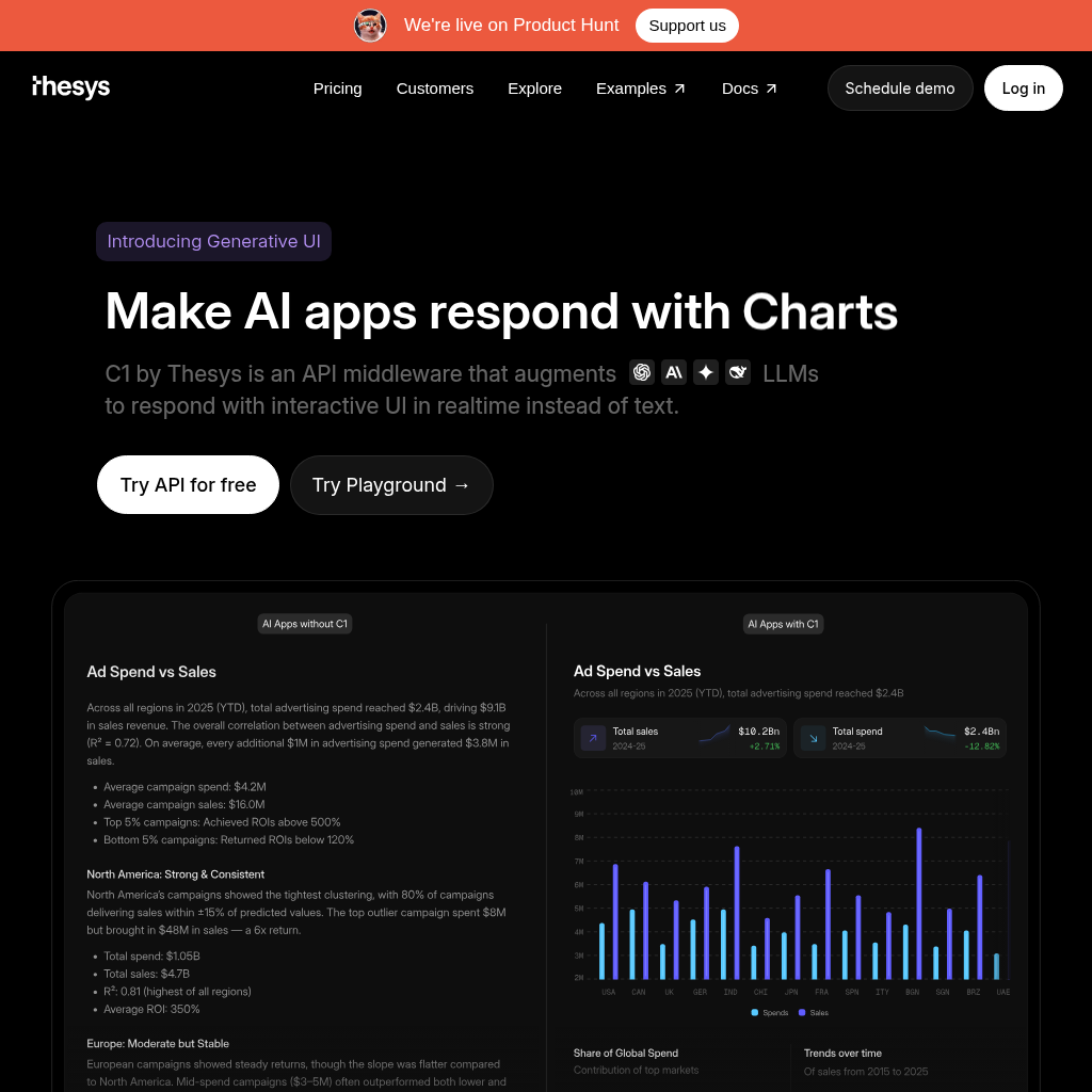 Thesys screenshot