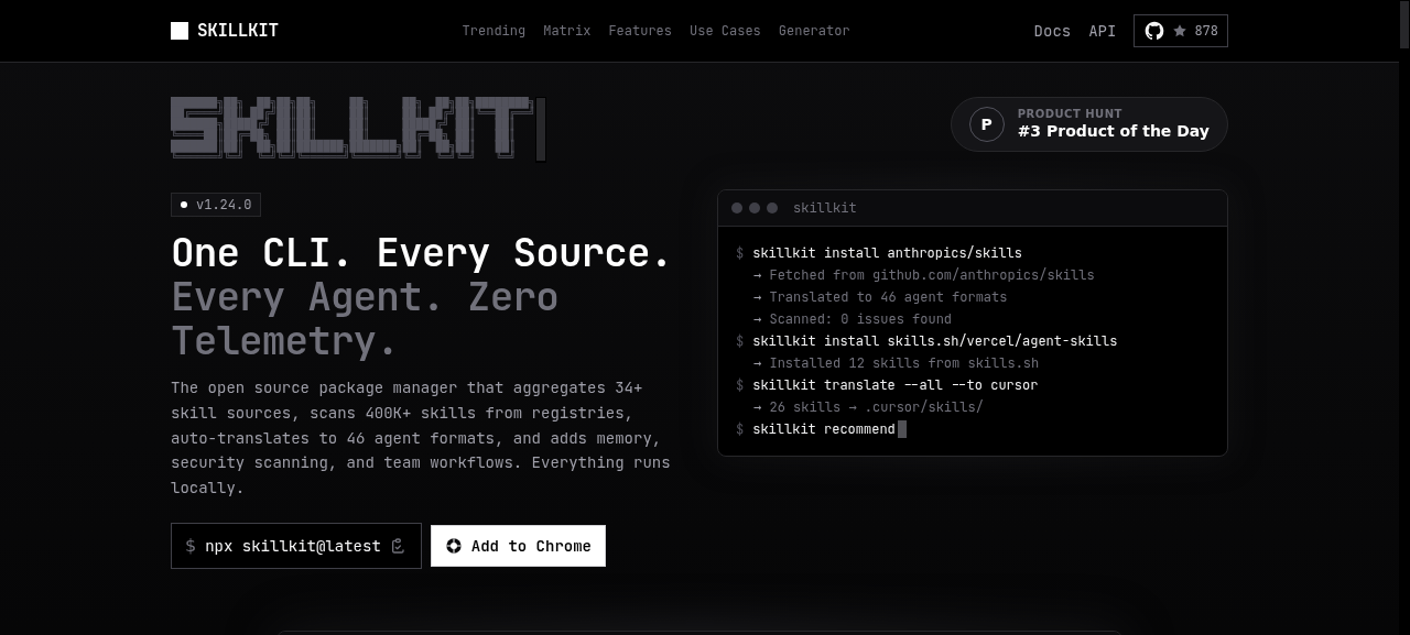 SkillKit screenshot