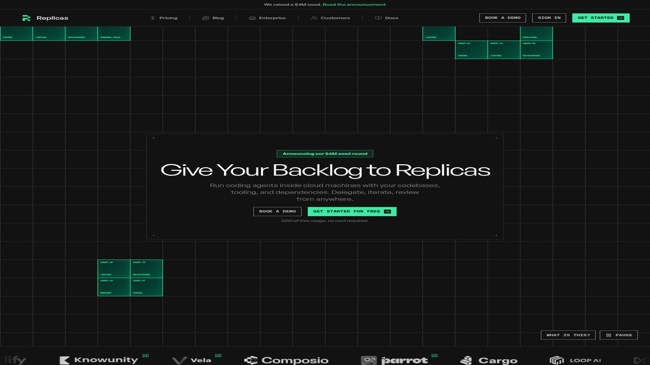 Replicas screenshot