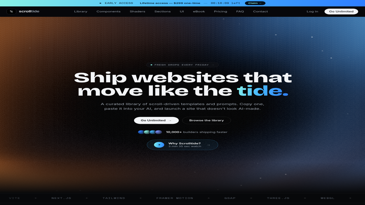 Scrolltide screenshot