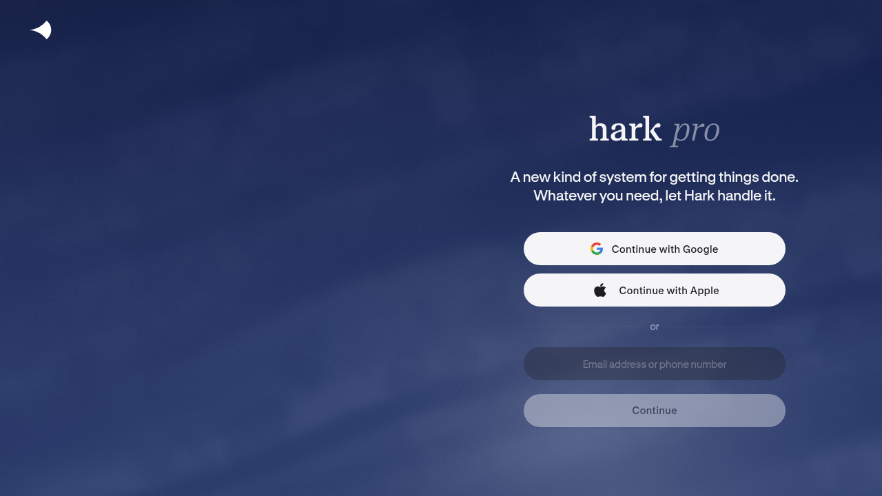 Hark screenshot