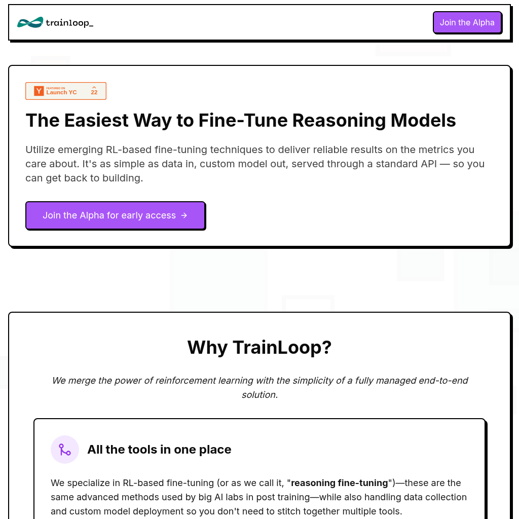 Trainloop AI screenshot