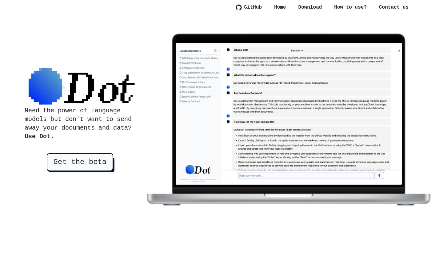 Dot screenshot