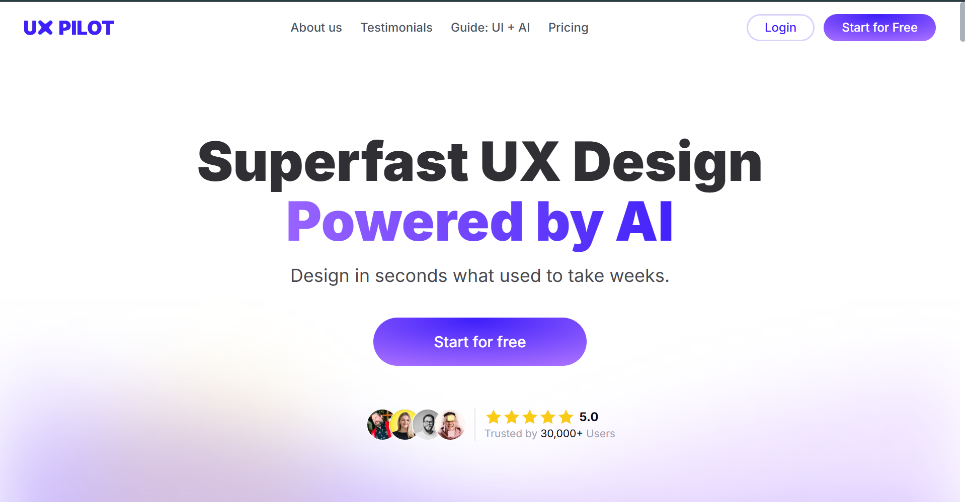 UX Pilot screenshot