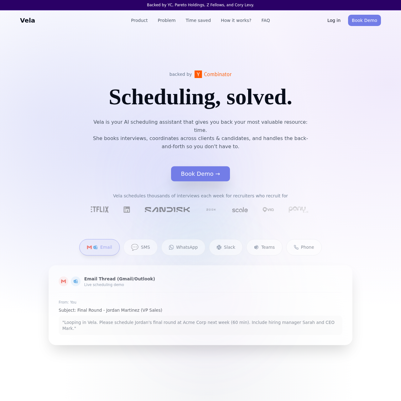 Vela screenshot