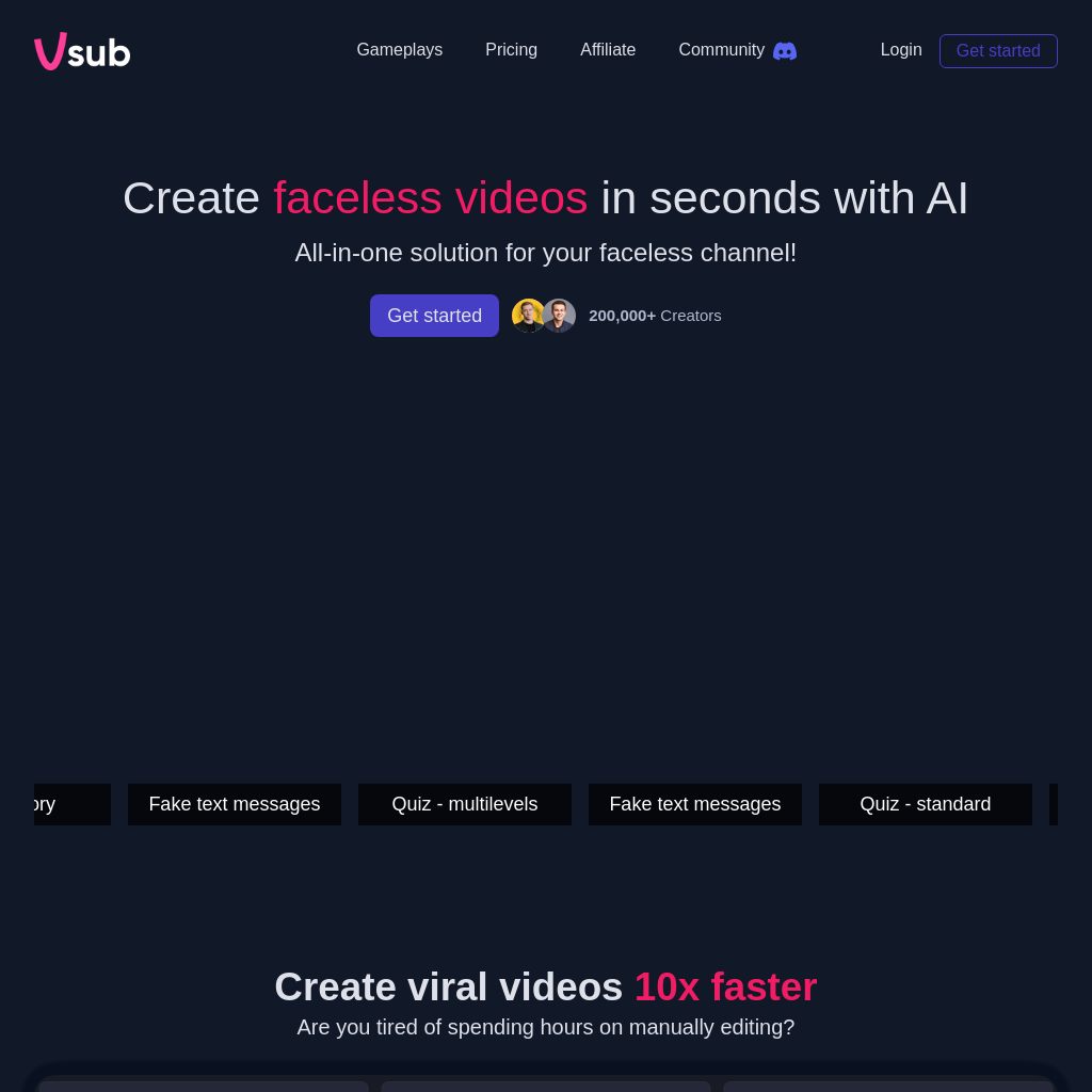 Vsub screenshot