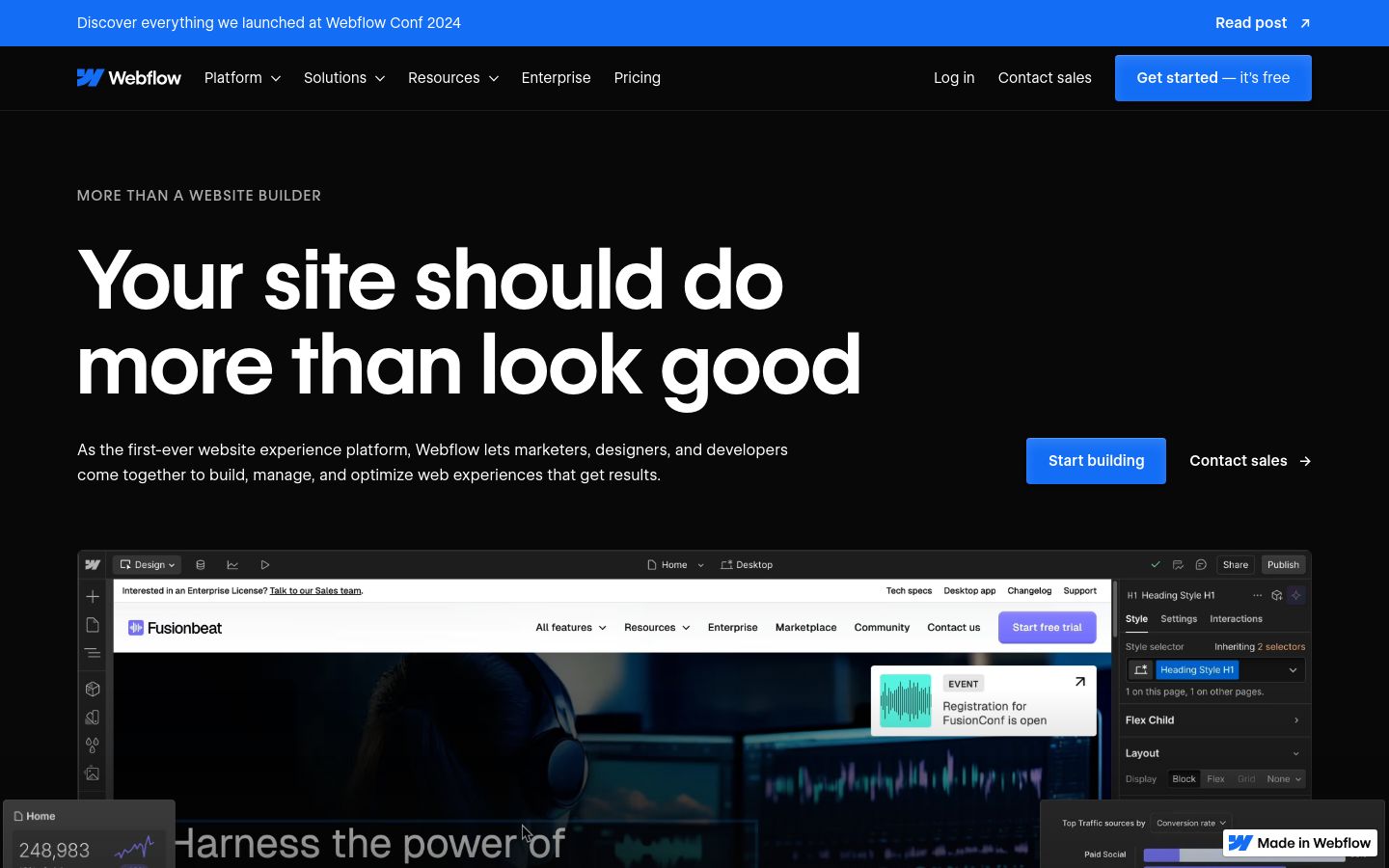 Webflow screenshot