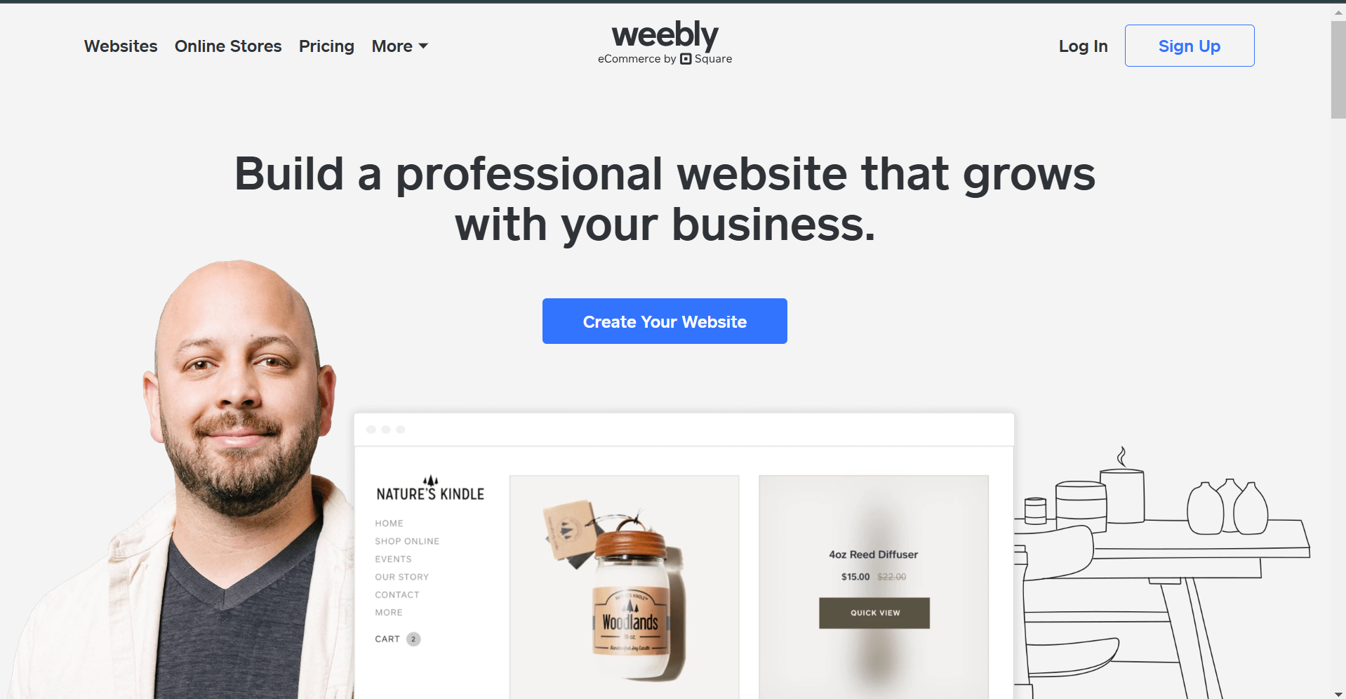 Weebly screenshot
