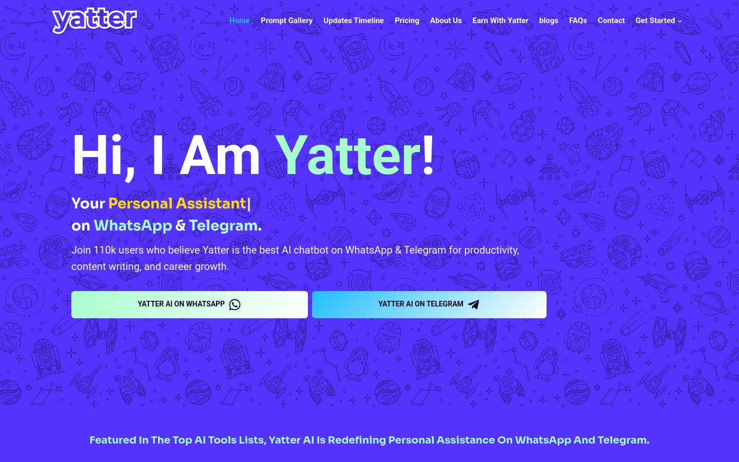 Yatter AI screenshot