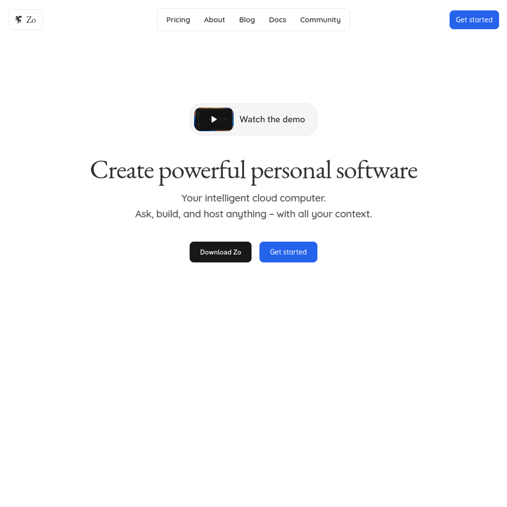Zo Computer screenshot
